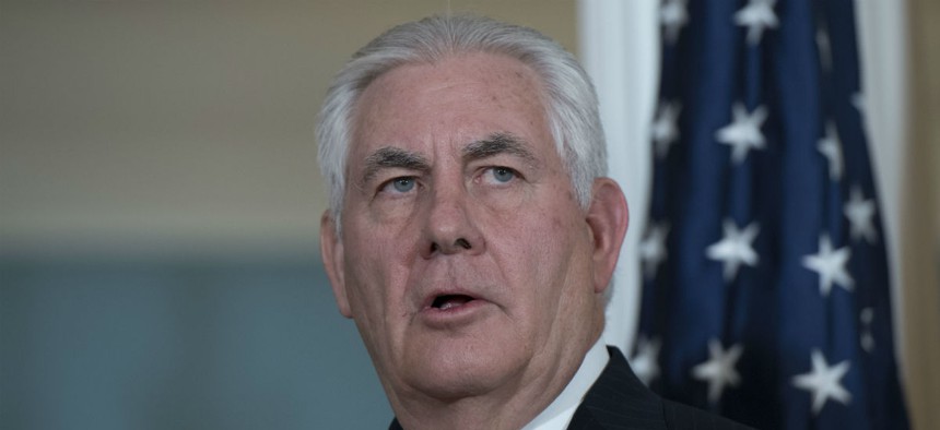 Departures would be necessary under Secretary of State Rex Tillerson's reorganization plan. 