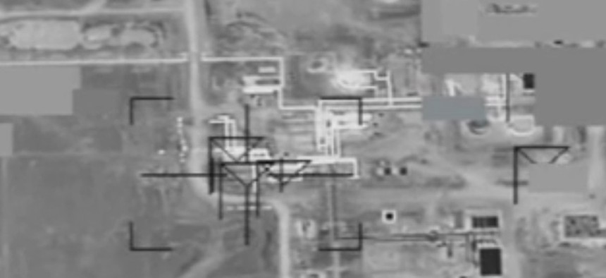 Coalition airstrikes on DAESH gas oil separation plant near Dayr Az Zawr, Syria.