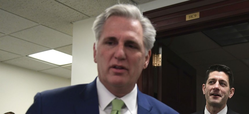 House Majority Leader Kevin McCarthy, R-Calif., promised the latest stopgap measure would be free of policy riders. 