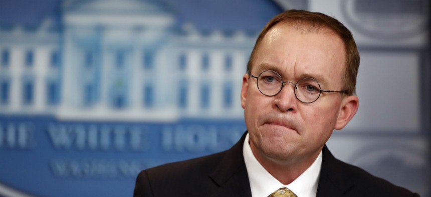 OMB Director Mick Mulvaney said Friday that agencies will use “carry-forward funding” and greater “transfer authority" in this shutdown. 