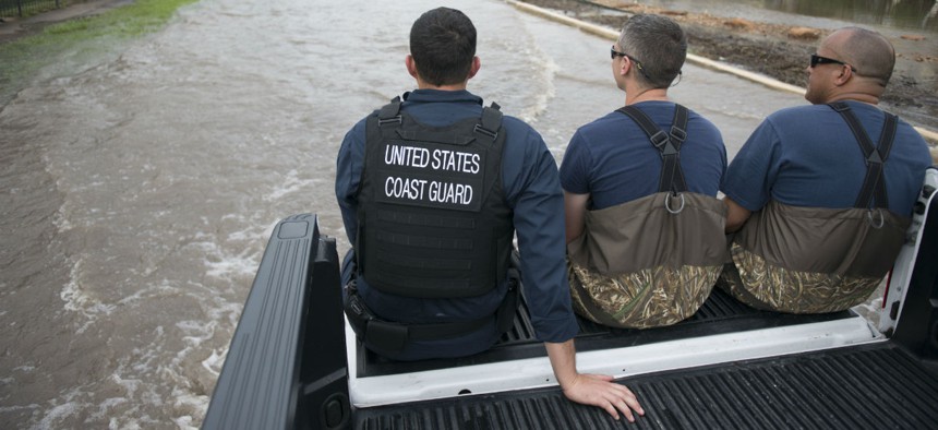 The Coast Guard Gulf Strike Team continues to respond to rescue requests in the great Houston area in August.