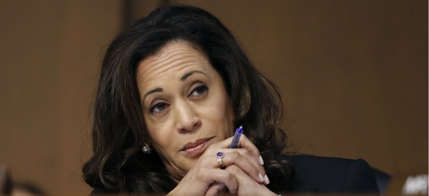 Sen. Kamala Harris, D-Calif., asked how officials justified the specific numbers of new agents that Immigration and Customs Enforcement and Customs and Border Protection plan to hire. 