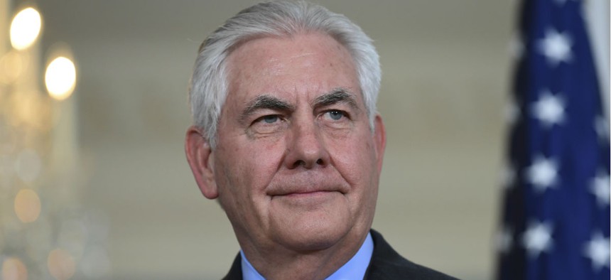 Outgoing Secretary of State Rex Tillerson