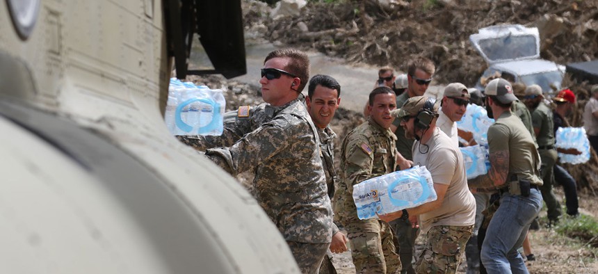 Some 17,000 U.S. troops aided in the Caribbean relief effort after hurricanes Irma and Maria. That’s roughly equivalent to the U.S. military’s humanitarian mission in the Philippines after Typhoon Hiyan in 2013