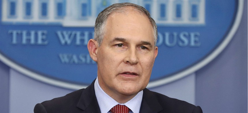 The White House still has expressed support for Scott Pruitt. 