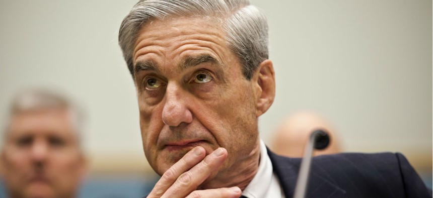 Robert Mueller testifies on Capitol Hill in 2013. The Justice Department alumni said many of them had worked with Mueller and knew him to be a dedicated public servant. 