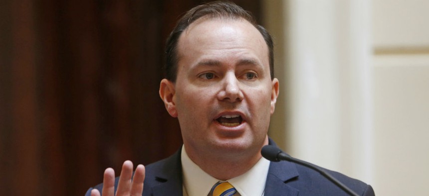 Sen. Mike Lee, R-Utah, praised the pick as a leader who can "reclaim our rightful place in the stars," but others questioned the nominee's qualifications. 