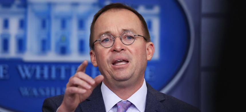 OMB Director Mick Mulvaney had been working with Republicans in Congress on ways to offset spending hikes. 