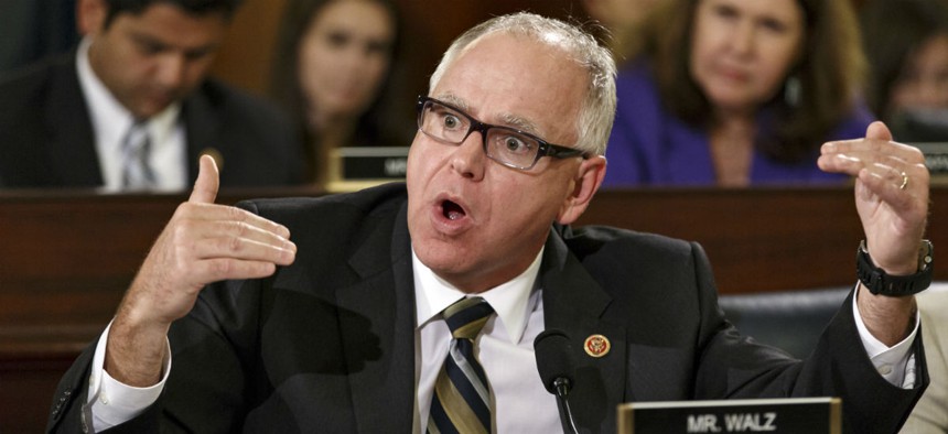Rep. Tim Walz, D-Minn., was one of two panel members who voted against advancing a bill to expand private-sector care. 
