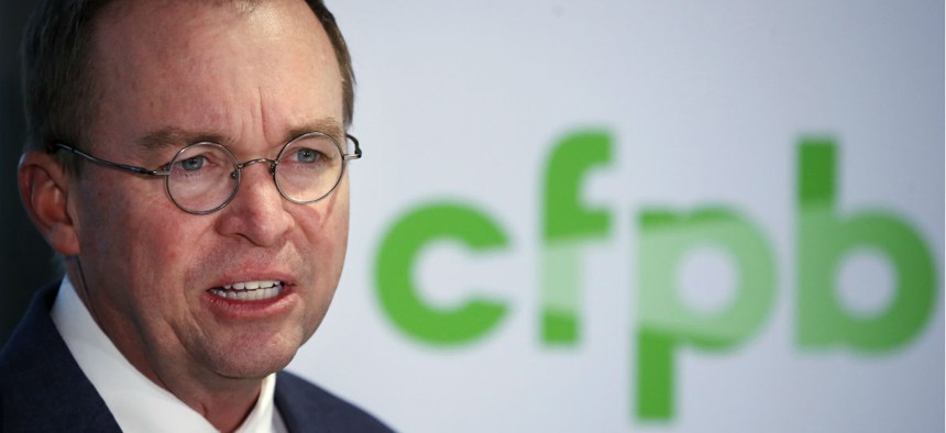 Acting CFPB Director Mick Mulvaney is attempting to shift the agency's priorities. 