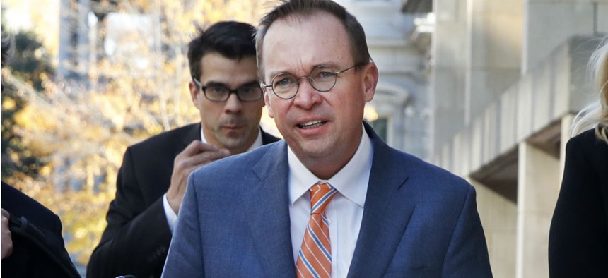 Mick Mulvaney in November arrives at CFPB, where he is acting director. 
