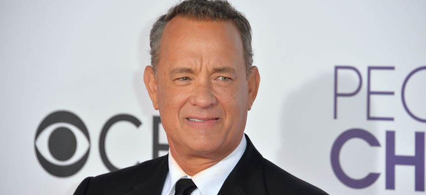 Tom Hanks at the 2017 People's Choice Awards at The Microsoft Theatre, L.A. Live, Los Angeles.