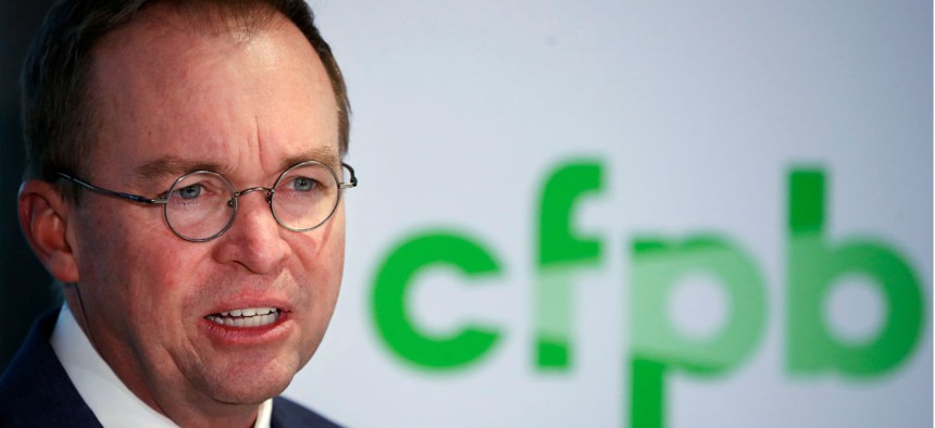 OMB Director Mick Mulvaney's tenure doubling as head of CFPB is set to run out on June 22. 