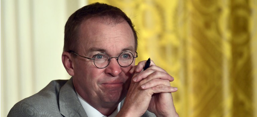 OMB Director Mick Mulvaney issued the memos. 