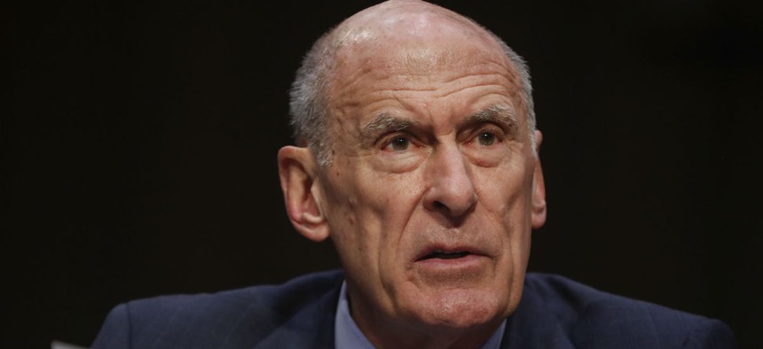 Director of National Intelligence Dan Coats testifies before the Senate Armed Services Committee in March.