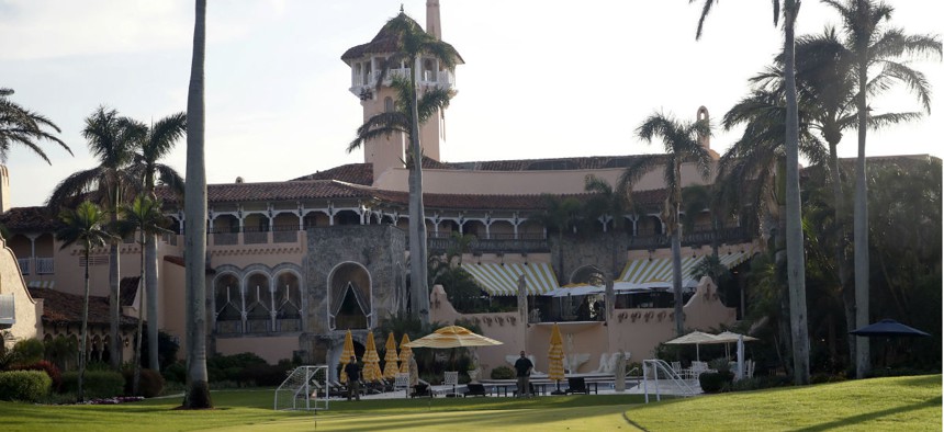 The three businessmen accused of improperly influencing policy belong to President Trump's Mar-a-Lago resort in Florida. 
