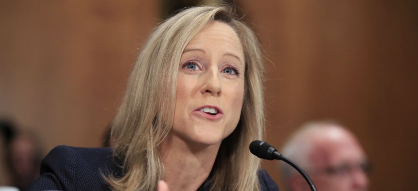Republicans praised CFPB nominee Kathy Kraninger for goal of making the agency more transparent and accountable. 