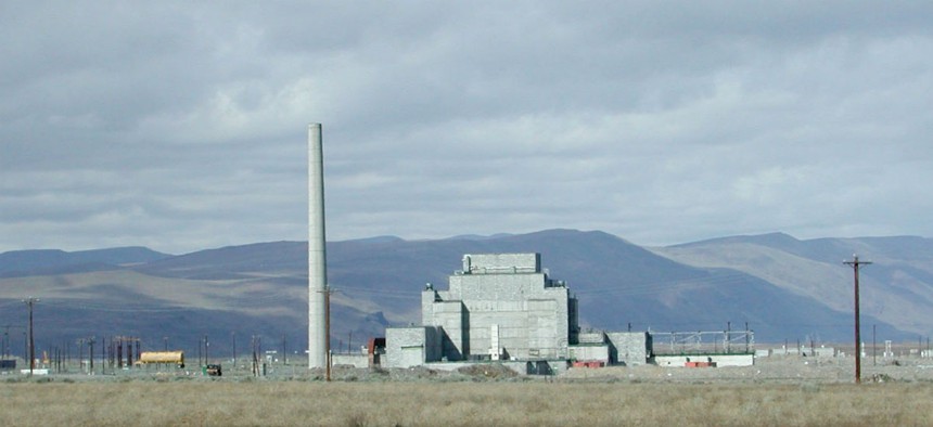 View of the B-Reactor at the Hanford nuclear site.