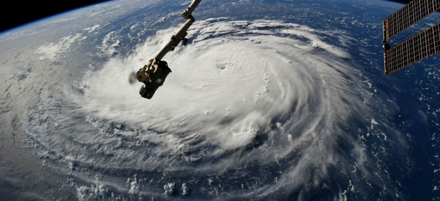 Astronaut Ricky Arnold, from aboard the International Space Station, shared this image of Hurricane Florence on Sept. 10.