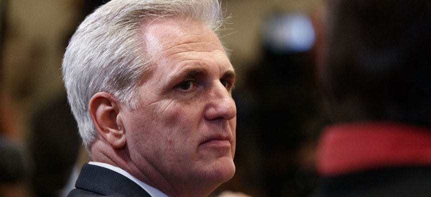 House Majority Leader Kevin McCarthy, R-Calif., said he does not discuss business matters with his brother-in-law. 
