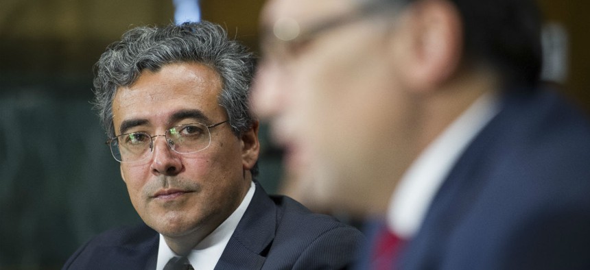 Now Solicitor General Noel Francisco at his nomination hearing in May 2017.