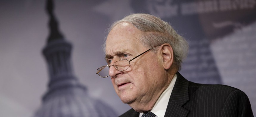 Then-Sen. Carl Levin, D-Mich., shown above in 2014, says bipartisan oversight is critical to dealing effectively with challenges facing the nation today. 