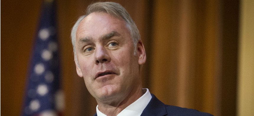 Outgoing Interior Secretary Ryan Zinke is named in the lawsuit. 