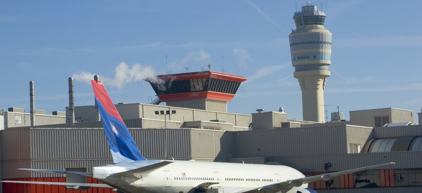 Atlanta's Hartsfield-Jackson International Airport is shown.