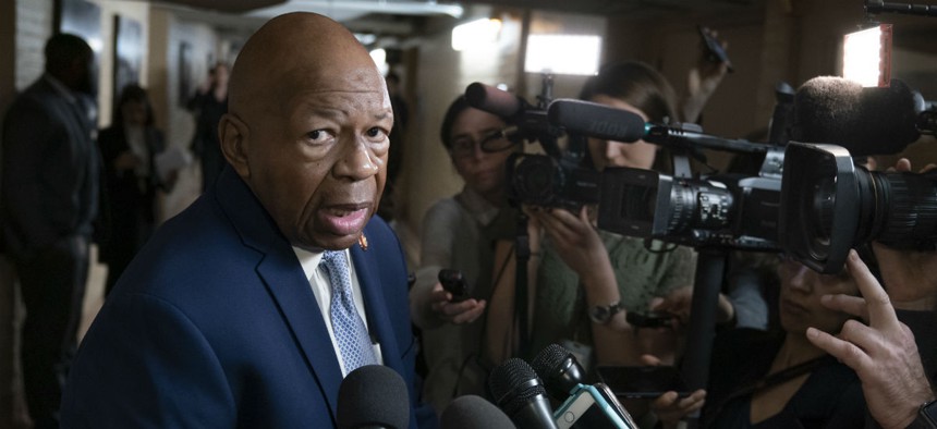 Rep. Elijah Cummings, D-Md., chairman of the House Oversight and Reform Committee, speaks at the Capitol earlier in January. 