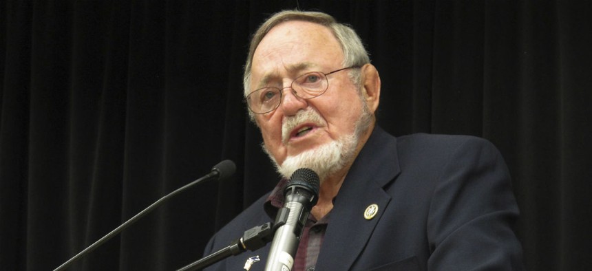 Rep. Don Young, R-Alaska, is a co-sponsor of the bill to require partnerships. 