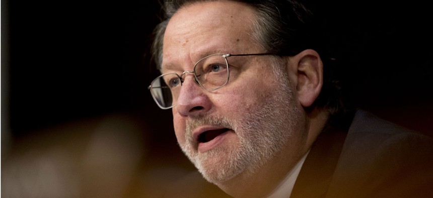 Sen. Gary Peters, D-Mich., demanded information from the White House budget chief and acting chief of staff. 