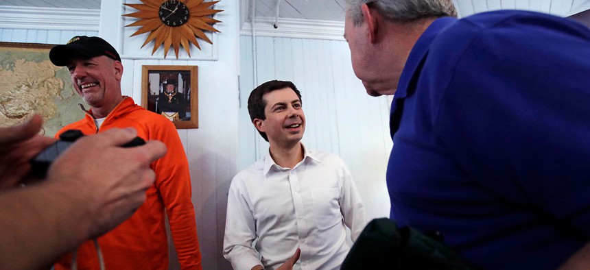 Buttigieg meets residents in New Hampshire in 2018