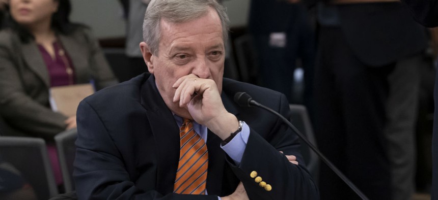 Sen. Dick Durbin, D-Ill., said the plan could be part of an effort to minimize the use of Defense Department construction funds. 