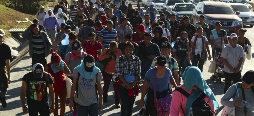 Migrants fleeing Central America's Northern Triangle region comprising Honduras, El Salvador and Guatemala routinely cite poverty and rampant gang violence as their motivation for leaving.