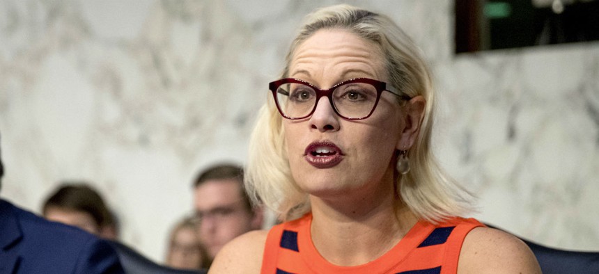  Sen. Kyrsten Sinema, D-Ariz., said: "Today we continue the work of advocating for commonsense regulatory reforms."