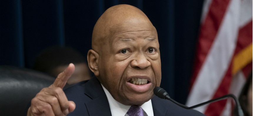 Rep. Elijah Cummings, D-Md., told employees to "please be advised" their salaries were at risk. 