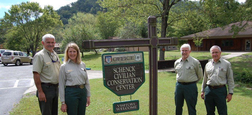 Chief of the Forest Service, Victoria "Vicki" Christiansen visits the Schenck Job Corps Center in September 2018.