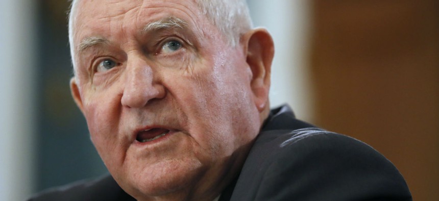 Agriculture Secretary Sonny Perdue testifies before Congress in February. 
