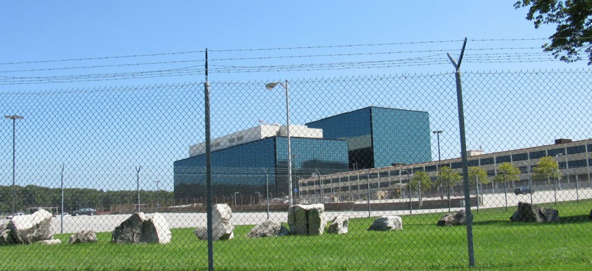 A fence surrounds the complex that houses NSA. 