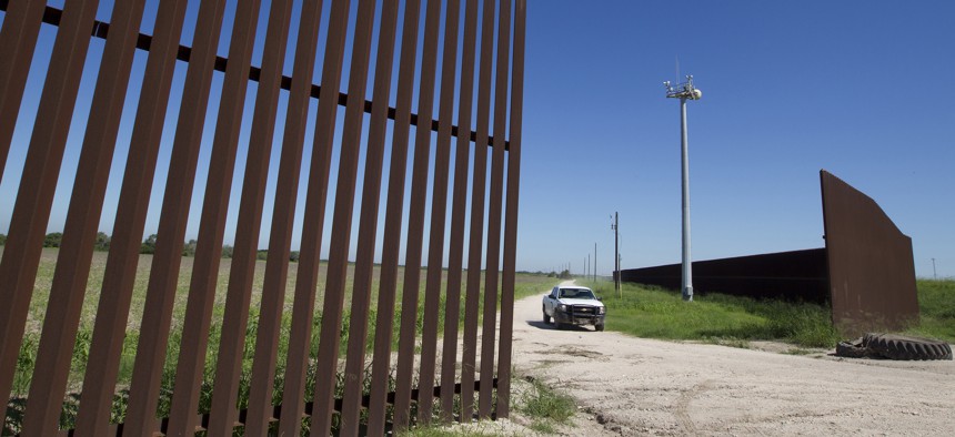 A section of the South Texas border fence is shown in 2013.