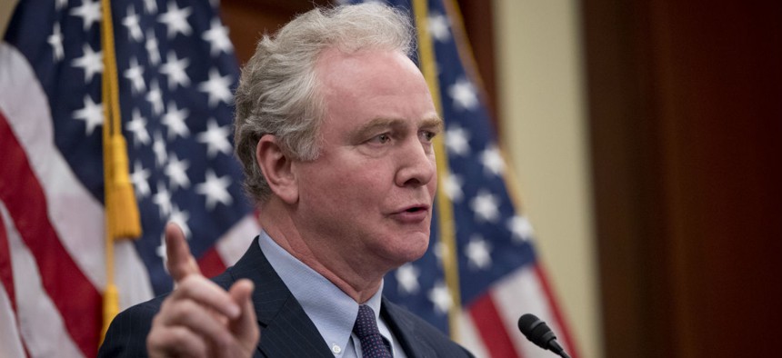 Sen. Chris Van Hollen, D-Md., speaks at an event on Capitol Hill in January. 