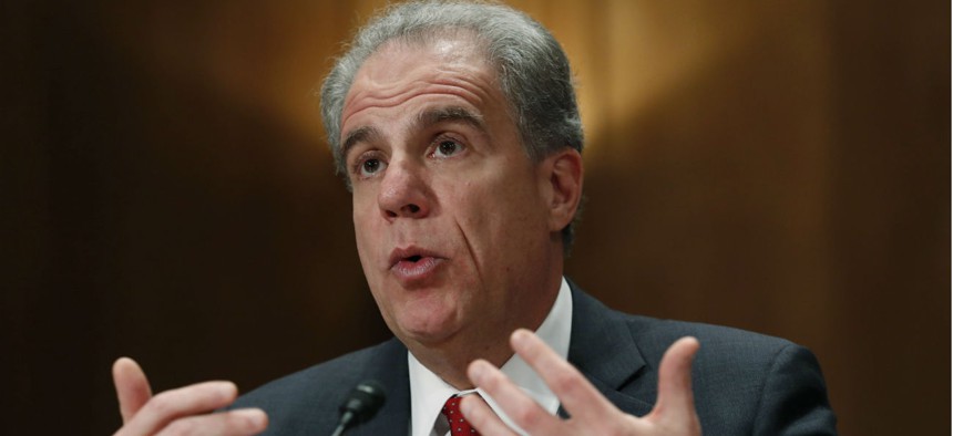 Justice Department Inspector General Michael Horowitz testifies on Capitol Hill in December. Horowitz has said a timely process for filling vacancies is critical to the success of IG oversight. 