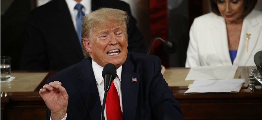 President Trump delivers the State of the Union address Tuesday night. 