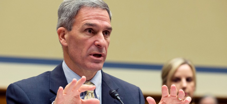 Ken Cuccinelli, who is serving as leader of USCIS, testifies on Capitol Hill in October. 