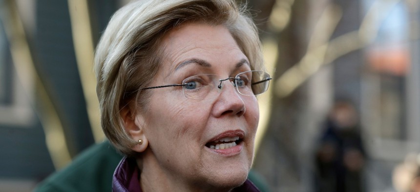 Sen. Elizabeth Warren, D-Mass., is one of the lawmakers who introduced a bill to grant essential workers certain rights during the coronavirus outbreak. 