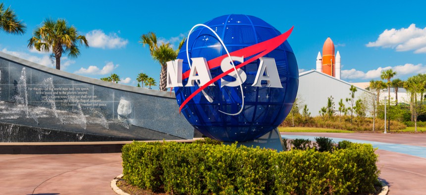  Kennedy Space Center Visitor Complex in Cape Canaveral, Florida is show in 2015.