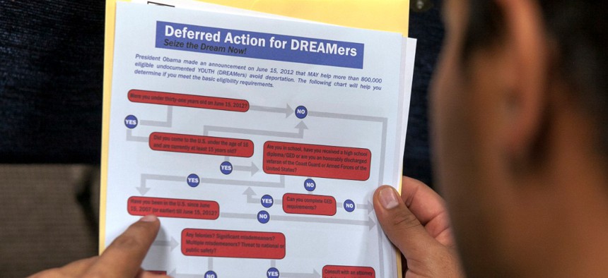 Applicants for the Deferred Action for Childhood Arrivals program were told their information would not be shared with deportation agents. 