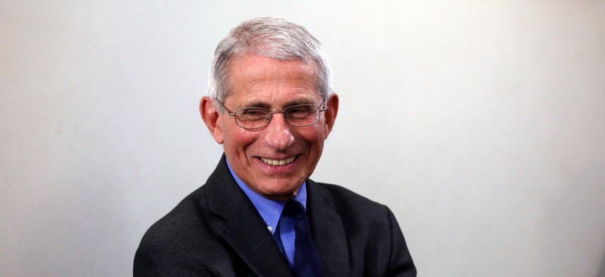 Dr. Anthony Fauci, director of the National Institute of Allergy and Infectious Diseases, is one of 27 finalists for a prestigious awards program that recognizes extraordinary contributions of career civil servants.