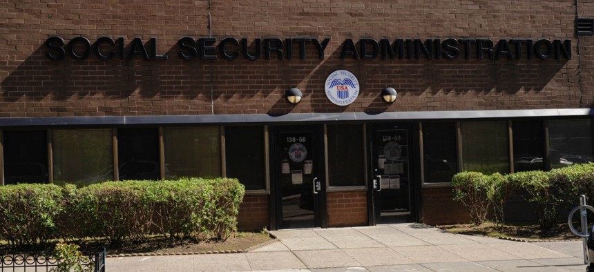 A view of the SSA office in the Queens borough of New York City, on May 12.