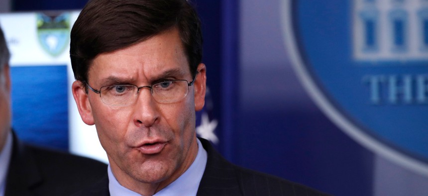Defense Secretary Mark Esper reminded personnel to "stay apolitical."